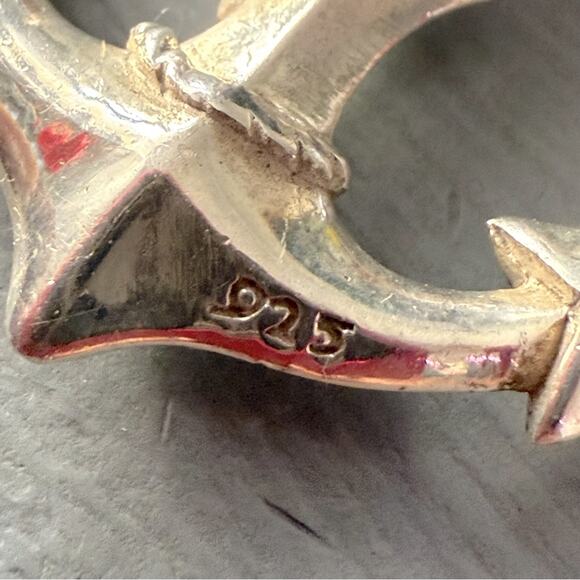 925 Sterling Silver Anchor Pendant for Necklace - Picture 3 of 9